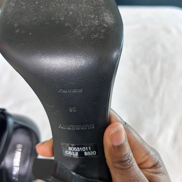 Burberry Open Toe Heeled Sandals - Picture 5 of 10